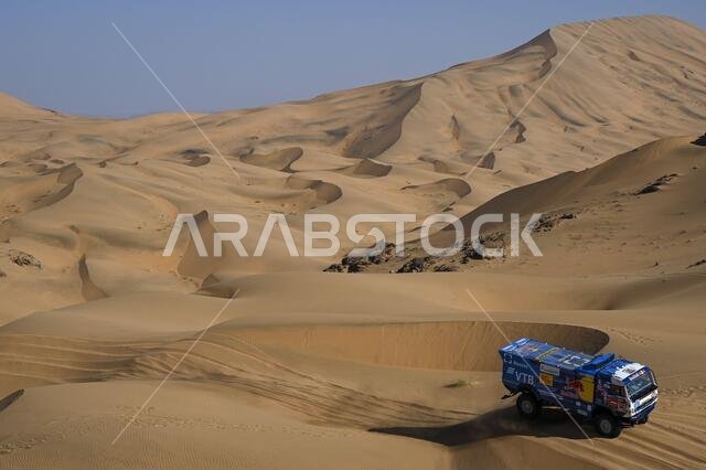 #507 Sotnikov Dmitry (rus), Akhmadeev Ruslan (rus), Akhmatzianov Ilgiz (rus), Kamaz, Kamaz - Master, Camion, Truck, action during the 2nd stage of the Dakar 2021 between Bisha and Wadi Al Dawasir, in Saudi Arabia on January 4, 2021 - Photo Eric Vargiolu / DPPI / LM