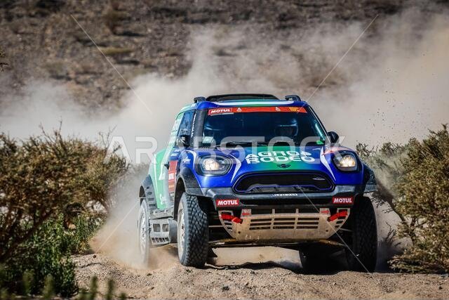 Saudi Arabia. 03rd Jan, 2021. 325 Zala Vaidotas (lt), Fiuza Paulo (prt), Mini, Agrorodeo, Auto, action during the 1st stage of the Dakar 2021 between Jeddah and Bisha, in Saudi Arabia on January 3, 2021 - Photo Florent Gooden / DPPI / LM Credit: Gruppo Editoriale LiveMedia/Alamy Live News