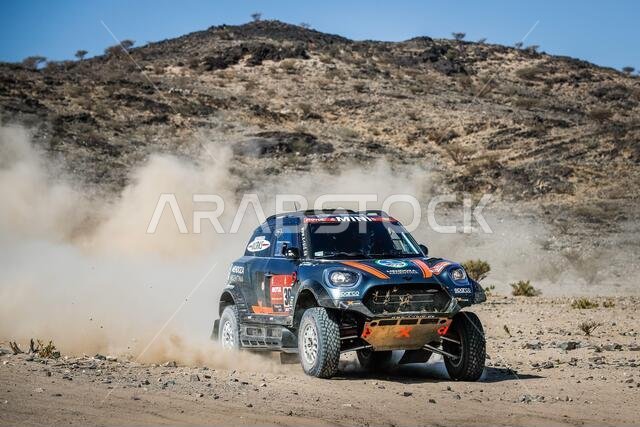 Saudi Arabia. 03rd Jan, 2021. 309 Terranova Orlando (arg), Graue Bernardo (arg), Mini, X-Raid Mini JCW Rally Team, Auto, action during the 1st stage of the Dakar 2021 between Jeddah and Bisha, in Saudi Arabia on January 3, 2021 - Photo Antonin Vincent / DPPI / LM Credit: Gruppo Editoriale LiveMedia/Alamy Live News