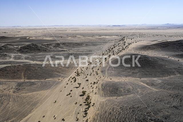 Landscape during the 2nd stage of the Dakar 2021 between Bisha and Wadi Al Dawasir, in Saudi Arabia on January 4, 2021 - Photo Eric Vargiolu / DPPI / LM