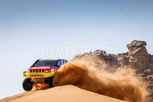 #352 Zhang Guoyu (chn), Sha He (chn), Baic, Baic ORV, Auto, action during the 2nd stage of the Dakar 2021 between Bisha and Wadi Al Dawasir, in Saudi Arabia on January 4, 2021 - Photo Frederic Le Floc'h / DPPI / LM