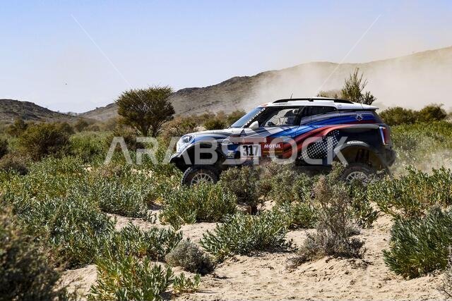 Jeddah, Saudi Arabia. 03rd Jan, 2021. #317 Vasilyev Vladimir (rus), Tsyro Dmitro (ukr), BMW, X-Raid Mini JCW Rally Team, Auto, action during the 1st stage of the Dakar 2021 between Jeddah and Bisha, in Saudi Arabia on January 3, 2021 - Photo Eric Vargiolu/DPPI/LM Credit: Gruppo Editoriale LiveMedia/Alamy Live News