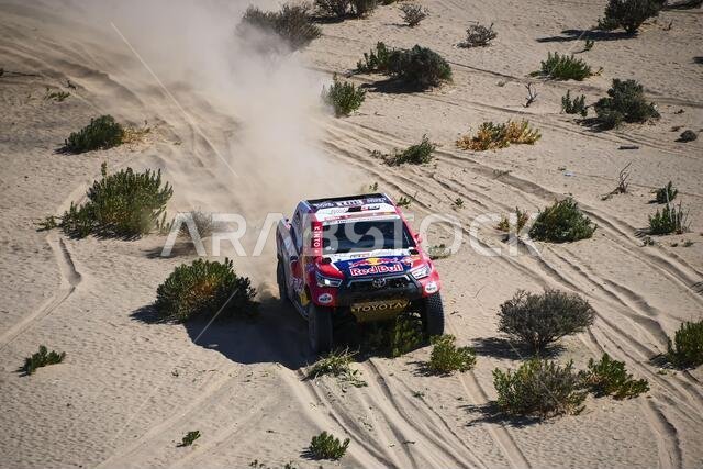 Jeddah, Saudi Arabia. 03rd Jan, 2021. #301 Al-Attiyah Nasser (qat), Baumel Matthieu (fra), Toyota, Toyota Gazoo Racing, Auto, action during the 1st stage of the Dakar 2021 between Jeddah and Bisha, in Saudi Arabia on January 3, 2021 - Photo DPPI/LM Credit: Gruppo Editoriale LiveMedia/Alamy Live News