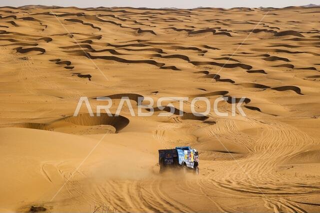 #507 Sotnikov Dmitry (rus), Akhmadeev Ruslan (rus), Akhmatzianov Ilgiz (rus), Kamaz, Kamaz - Master, Camion, Truck, action during the 2nd stage of the Dakar 2021 between Bisha and Wadi Al Dawasir, in Saudi Arabia on January 4, 2021 - Photo Florent Gooden / DPPI / LM