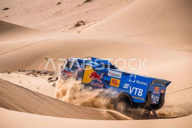 #507 Sotnikov Dmitry (rus), Akhmadeev Ruslan (rus), Akhmatzianov Ilgiz (rus), Kamaz, Kamaz - Master, Camion, Truck, action during the 2nd stage of the Dakar 2021 between Bisha and Wadi Al Dawasir, in Saudi Arabia on January 4, 2021 - Photo Antonin Vincent / DPPI / LM