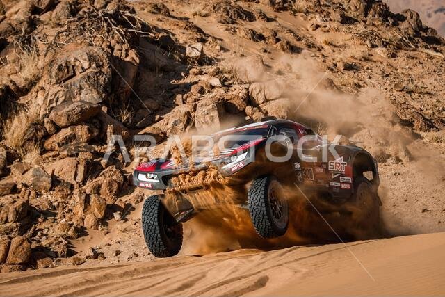 #308 Serradori Mathieu (fra), Lurquin Fabian (bel), Century, SRT Racing, Motul, Auto, action during the 2nd stage of the Dakar 2021 between Bisha and Wadi Al Dawasir, in Saudi Arabia on January 4, 2021 - Photo Antonin Vincent / DPPI / LM