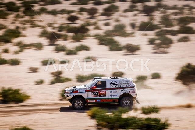 جدة، المملكة العربية السعودية. 03 يناير 2021. 353 Szalay Balazs (الزمن)، Bunkoczi Laszlo (الوقت)، Opel، Opel Dakar Team، Auto، العمل خلال المرحلة الأولى من داكار 2021 بين جدة وبيشة، المملكة العربية السعودية في 3 يناير 2021 - تصوير Frederic Le Floca'h/DPPI/LM Credit: Gruppo Editoriale LiveMedia/Alamy Live News