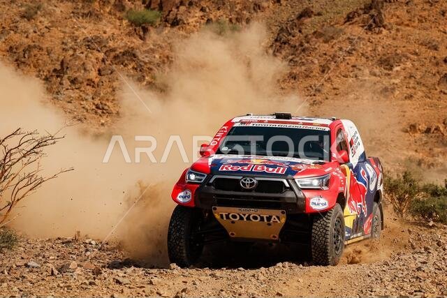 #301 Al-Attiyah Nasser (qat), Baumel Matthieu (fra), Toyota, Toyota Gazoo Racing, Auto, action during the Dakar 2021as Pr / LM #301 Al-Attiyah Nasser (qat), Baumel Matthieu (fra), Toyota, Toyota Gazoo Racing, Auto, action during the Dakar 2021as Pr / LM