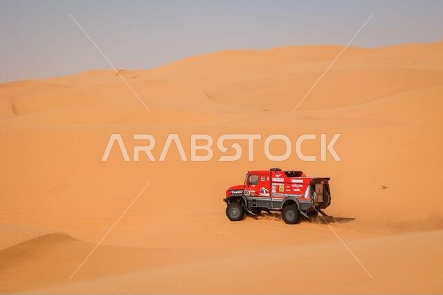 وادي الدواسر، المملكة العربية السعودية. 05 يناير 2021. 505 Vishneuski Aliaksei (blr)، Novikau Maksim (blr)، Sachuk Siarhei (blr)، Maz، Maz-Sportauto، Camion، Truck، حركة أثناء المرحلة الثالثة من داكار 2021 بين وادي الدواسر ووادي الدواسر، في المملكة العربية السعودية في 2015 - تصوير Florent Gooden/DPPI/LM Credit: Gruppo Editoriale LiveMedia/Alamy Live News