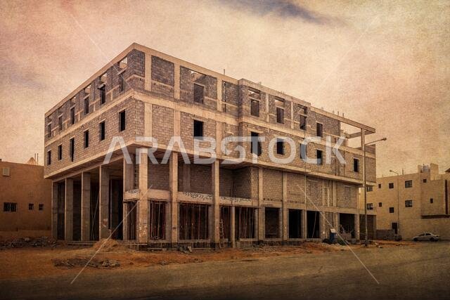 Construction work - textured