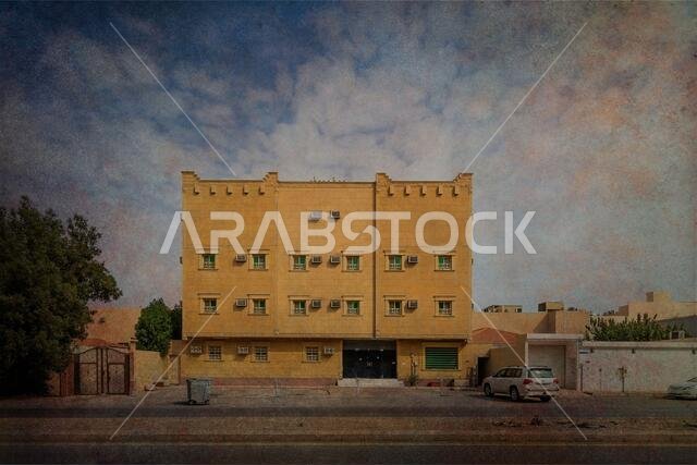 Apartment block - textured