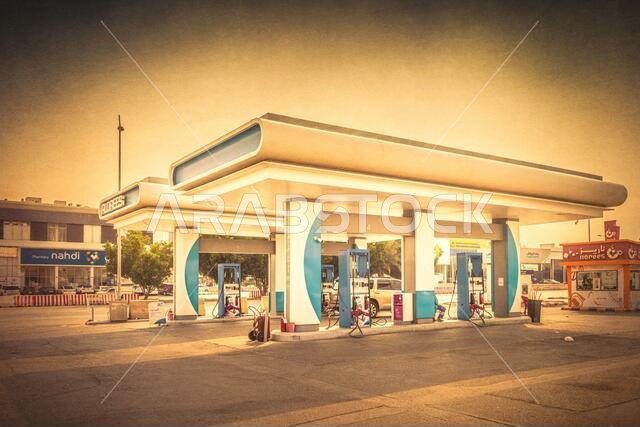 Gas station - textured