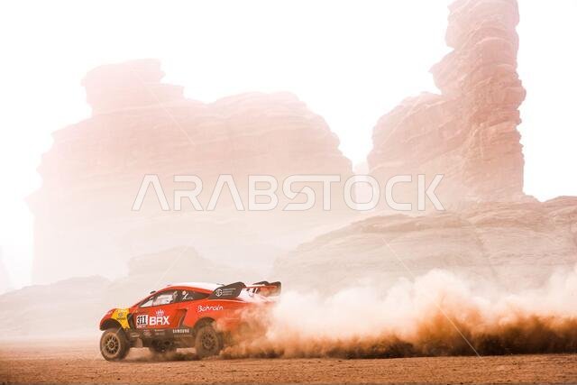 Al Ula, Saudi Arabia. 13th Jan, 2021. 311 Roma Nani (esp), Winocq Alexandre (fra), Hunter, Bahrain Raid Xtreme, BRX, Auto, action during the 10th stage of the Dakar 2021 between Neom and Al-Ula, in Saudi Arabia on January 13, 2021 - Photo Antonin Vincent/DPPI/LM Credit: Gruppo Editoriale LiveMedia/Alamy Live News