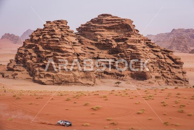 Al Ula, Saudi Arabia. 13th Jan, 2021. 315 Dumas Romain (fra), De Tuckheim Gilles (fra), Rebellion Motors, Rebellion Motors, Auto, action during the 10th stage of the Dakar 2021 between Neom and Al-Ula, in Saudi Arabia on January 13, 2021 - Photo Antonin Vincent/DPPI/LM Credit: Gruppo Editoriale LiveMedia/Alamy Live News