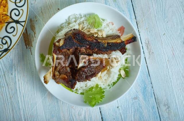 Mofatah al-dajaj -  Saudi ethnic chicken rice dish