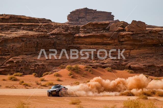 العلا، المملكة العربية السعودية. ١٣ يناير ٢٠٢١. ٣٠٠ ساينز كارلوس (إسبانيا)، كروز لوكاس (إسبانيا)، ميني، فريق إكس-ريد ميني جيه سي دبليو، أوتو، خلال المرحلة العاشرة من رالي داكار ٢٠٢١ بين نيوم والعلا، في المملكة العربية السعودية في ١٣ يناير ٢٠٢١ - صورة فلورنت غودن/DPPI/LM. حقوق الصورة: Gruppo Editoriale LiveMedia/Alamy Live News