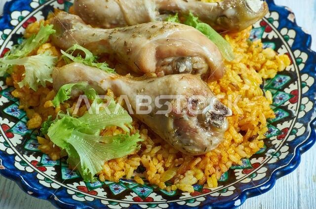 Mathlotha, Traditional Rice Dish From Saudi Arabia, variation of kabsa,