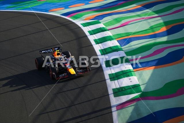 Jeddah, Saudi Arabia. 7th March 2024. Sergio Perez of Oracle Red Bull Racing During FP1. AHMAD ALSHEHAB/Alamy Live News