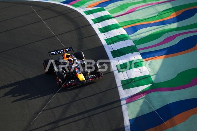 Jeddah, Saudi Arabia. 7th March 2024. Max Verstappen of Oracle Red Bull Racing During FP1. AHMAD ALSHEHAB/Alamy Live News