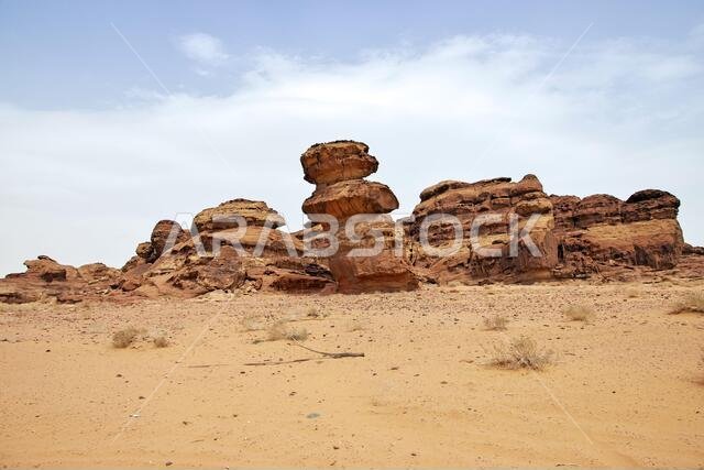Art rocks in the desert close Al Ula, Saudi Arabia
