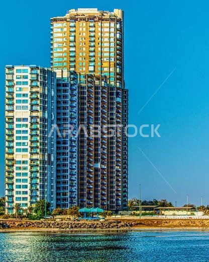 Cityscapes of Famous Buildings in Jeddah City