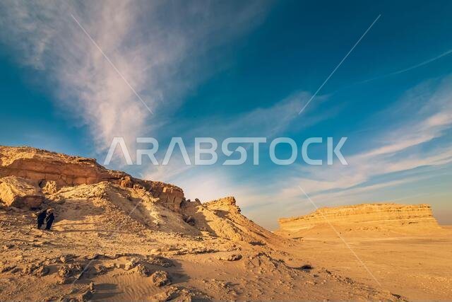 Desert landscape near Al Sarar Saudi Arabia.