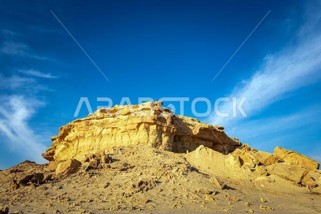 Desert landscape near Al Sarar Saudi Arabia.