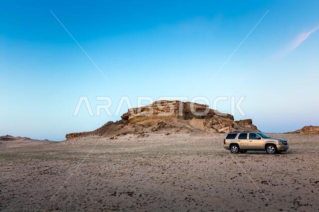 Desert landscape near Al Sarar Saudi Arabia.