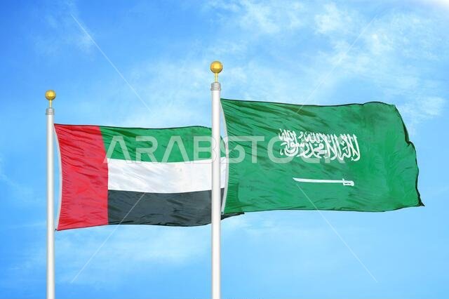 الإمارات العربية المتحدة والمملكة العربية السعودية، علمان