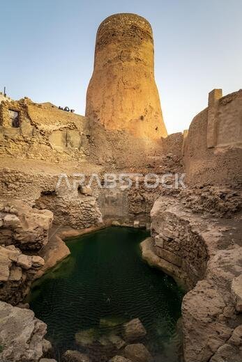 Tarout Castle, Qatif, Saudi Arabia in blue sky background