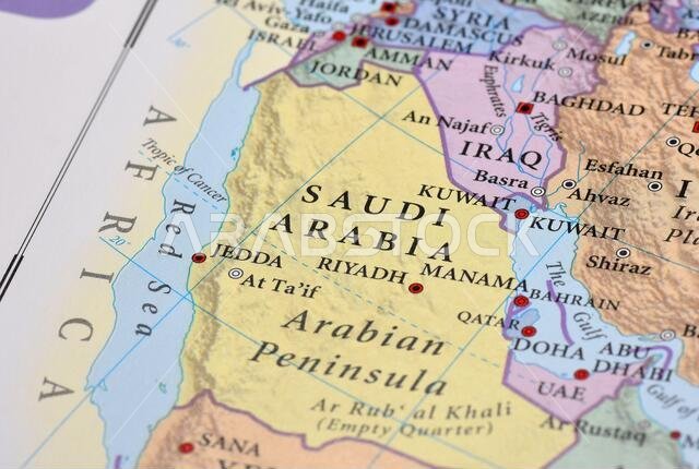 خريطة المملكة العربية السعودية
