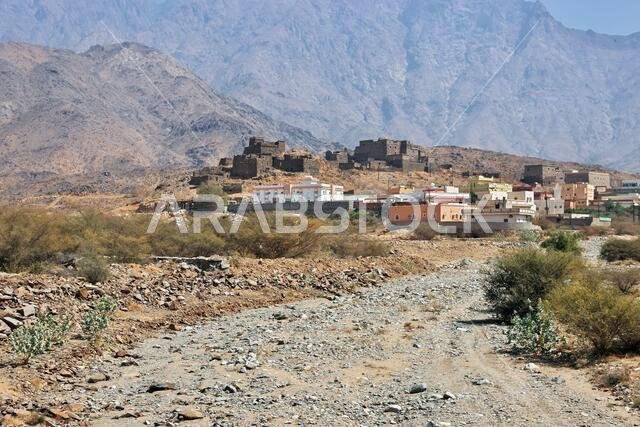 القرية العربية القريبة من الباحة، المملكة العربية السعودية