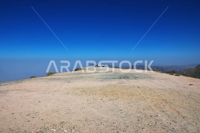 Nature of Hejaz Mountains close Taif city in Makkah Province Saudi Arabia