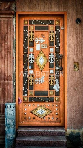 Saudi Door-rustic shadow HDR