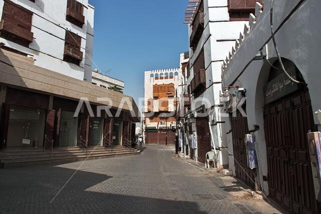 الشارع العتيق في حي البلد، جدة، المملكة العربية السعودية