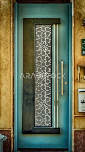 باب في السعودية - ظل ريفي بتقنية HDR