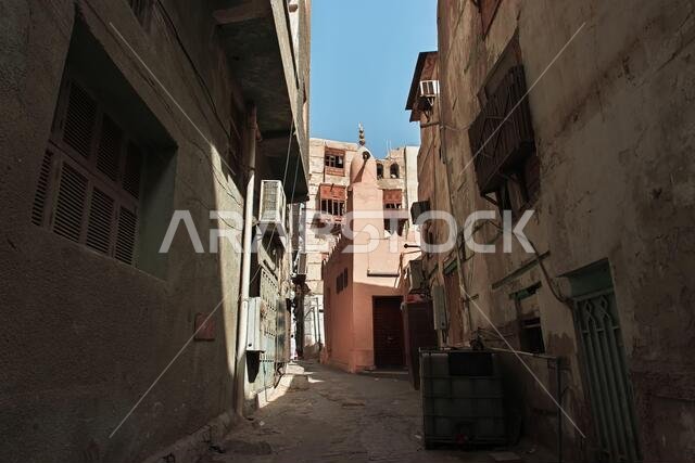 الشارع العتيق في حي البلد، جدة، المملكة العربية السعودية
