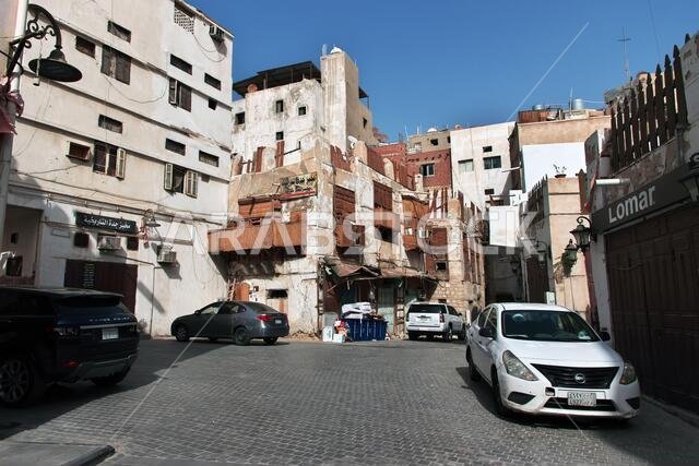The vintage street in Al-balad district, Jeddah, Saudi Arabia