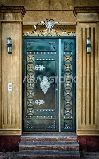 Door in Saudi - rustic shadow HDR