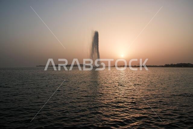 The King Fahd Fountain in Red Sea, Jeddah, Saudi Arabia