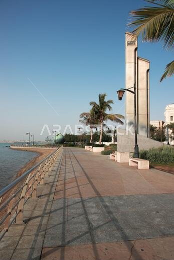 The promenade on Red Sea, Jeddah, Saudi Arabia