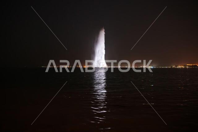 The King Fahd Fountain in Red Sea, Jeddah, Saudi Arabia