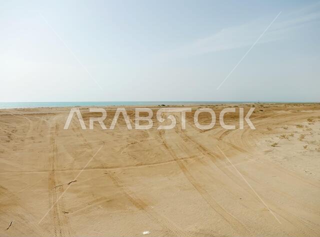 The road on the coast of Red sea, Saudi arabia