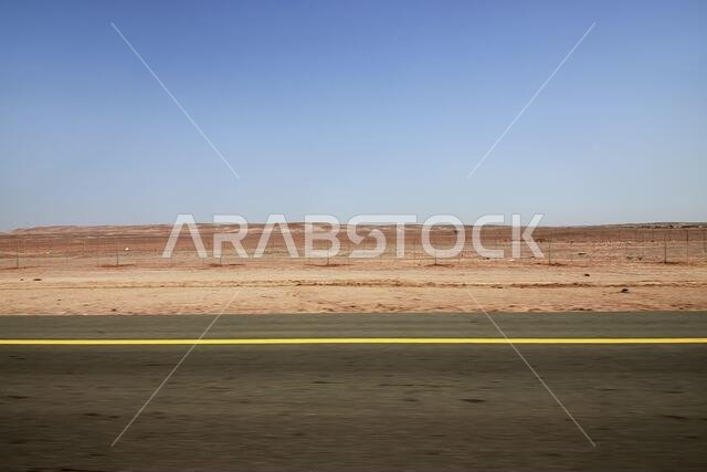 The road on the coast of Red sea, Saudi arabia