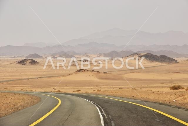 الطريق في الصحراء، المملكة العربية السعودية