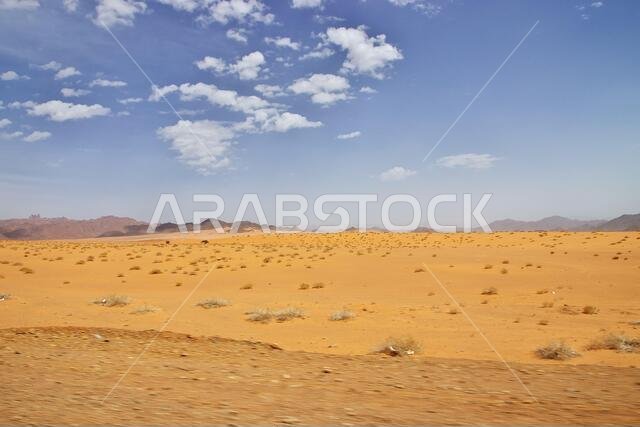 Sand dunes in the desert, Saudi Arabia