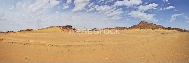 Sand dunes in the desert, Saudi Arabia