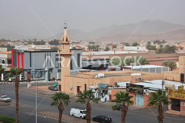 منظر لوسط مدينة حائل، المملكة العربية السعودية