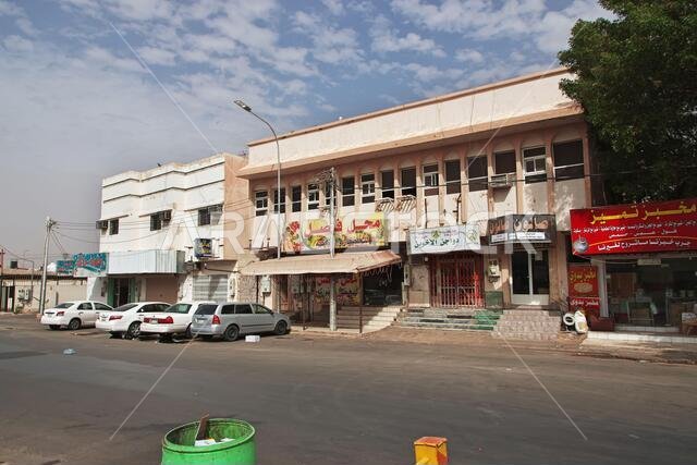 المتجر الواقع في وسط مدينة حائل، المملكة العربية السعودية