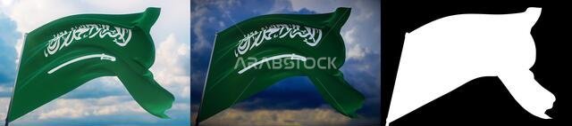 Background with flag of Saudi Arabia
